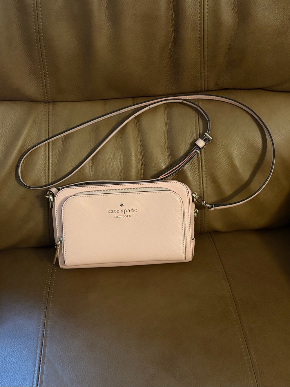 kate spade Pale Pink Leather Crossbody Bag